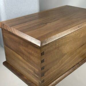 Artisan Jarrah Urn with Hand-Cut Dovetail Joints