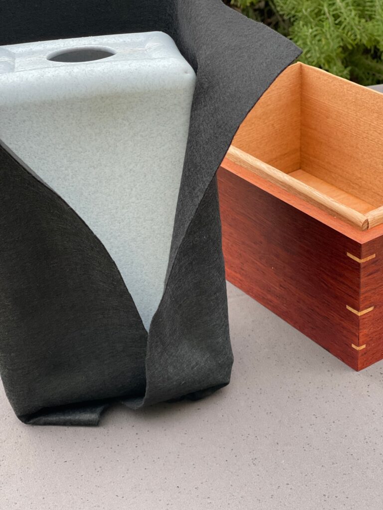 Handcrafted Jarrah and Oak Urn