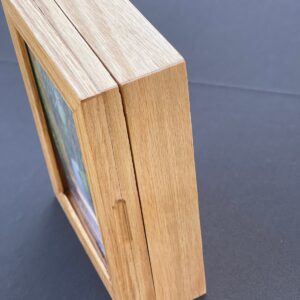 solid timber pet urn in Glacial Oak